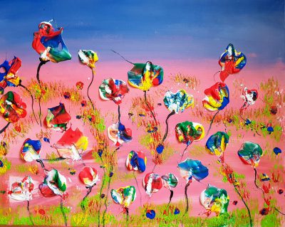 Bunte Blumenwiese,gute Laune… verkauft
