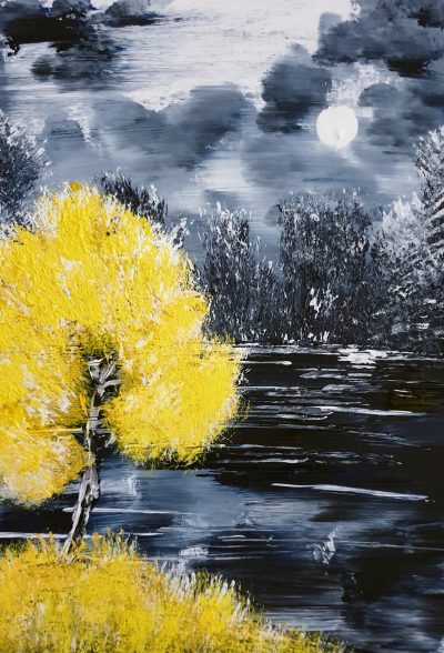 Gelber Baum…30×40…(Verkauft)