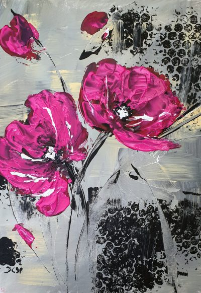 Mohn in Pink …30×40..verkauft