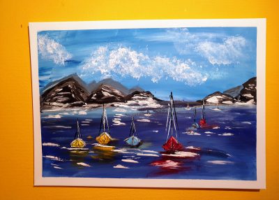 Segelboote…80×60