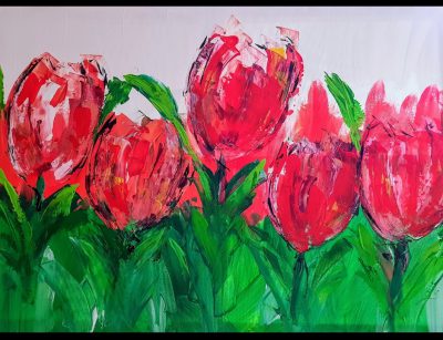 Tulpen….1,00× 0 ,70 cm
