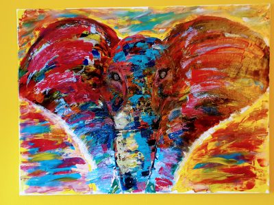 Elefant ….80×60…verkauft