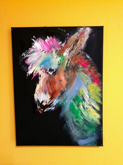 Esel abstrakt…30×40