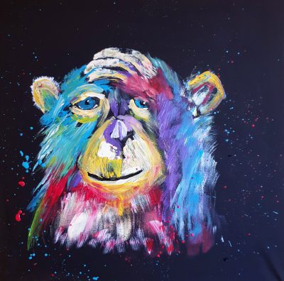 Affe…50×50..verkauft