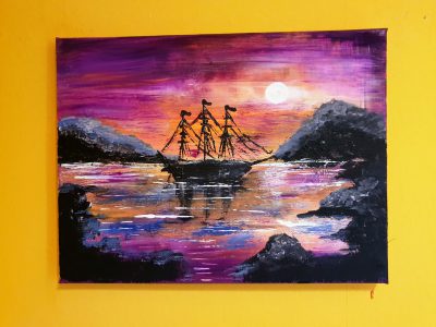 Segelboot…40×30