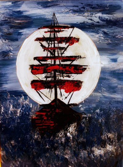 Auf hoher See…40×30 , verkauft
