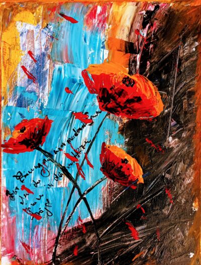 Mohn abstrakt …30×40