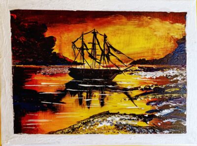 Segelboot ..40×30..verkauft