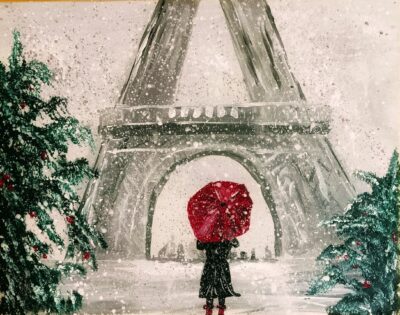 Mädchen in Paris ….50×40.. verkauft