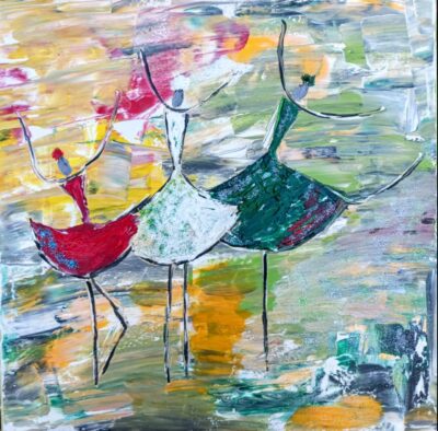 Ballerinas….50×50…auf Anfrage in Wunschfarben