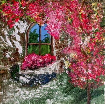 Sommerliches Fenster 40×40…verkauft