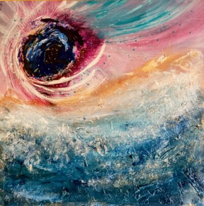 Auge des Sturms. 50×50