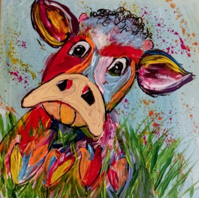 Noch eine glückliche Kuh 40×40 verkauft