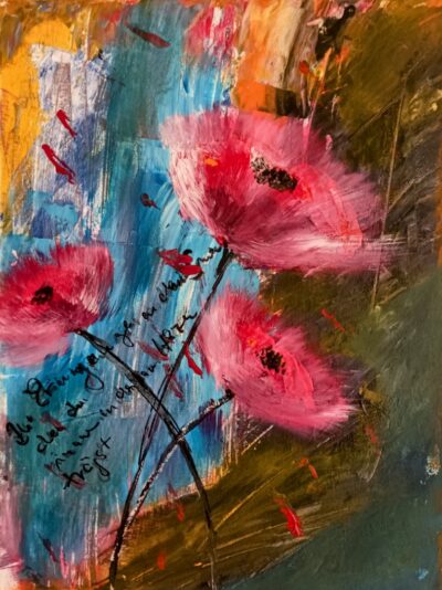 Blumen abstrakt 30×40