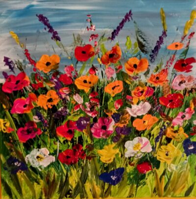 Sommerblumen 40×40verkauft