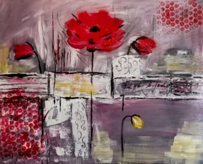Abstrakt Blume 50×40