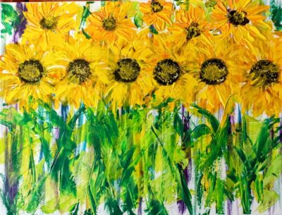 Sonnenblumen 80×60 verkauft