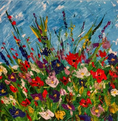 Sommerblumen 40×40