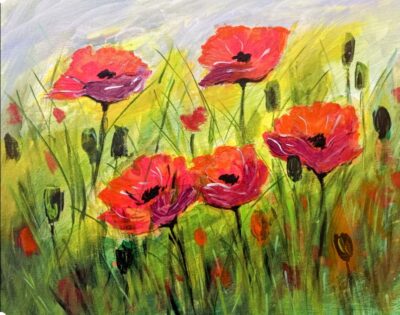 Mohnblumen 50×40 verkauft