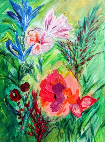Blumen 40×30 verkauft