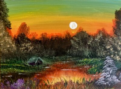 Haus am See 40×30