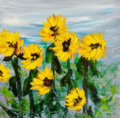 Sonnenblumen 50×50 verkauft