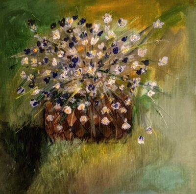 Blumen im Korb 50×50verkauft