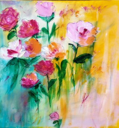 Sommerimpressionen..Acryl 50×50