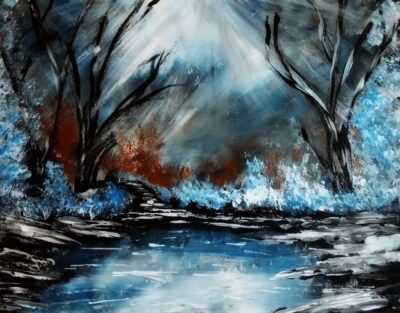 Winterlandschaft Acryl50×40